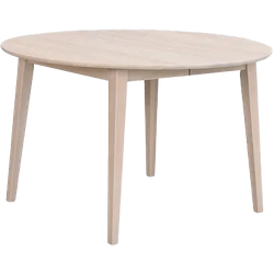 Filippa uitschuifbare eettafel whitewash - Ø120 cm