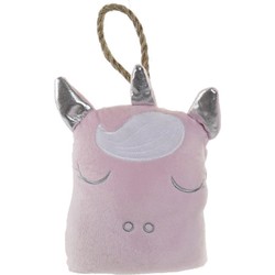 Items Deurstopper kinderkamer -A 1 kilo gewicht - Unicorn/eenhoorn stijl - roze - 16 x 21 cm - Deurstoppers