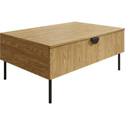 Meubella - Salontafel Monor - Eiken - 100 cm