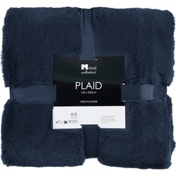 In The Mood Collection Bronte Fleece Deken - L200 x B150 cm - Donkerblauw