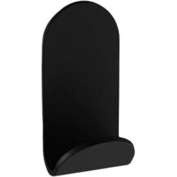Design kleding- en handdoekhaak S5 mat zwart