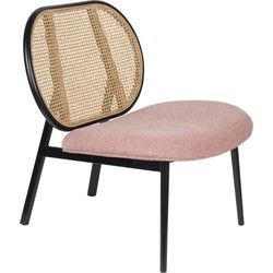 ZUIVER Lounge Chair Spike Natural/Pink