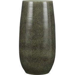 Mica Decorations oliver ronde vaas groen maat in cm: 50 x 26