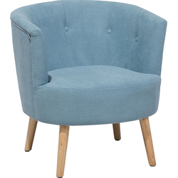 Beliani ODENZEN - Fauteuil-Blauw-Polyester