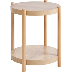 Beliani CONNELL - Bijzettafel-Lichte houtkleur-MDF