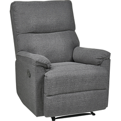 Beliani EVERTON - TV-fauteuil-Grijs-Polyester