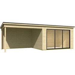 Blokhut Pernilla 385x295 Aanbouw