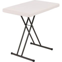 Lifetime® Compacte Campingtafel Bijzettafel Hoogte Verstelbaar - 49x76x53 cm