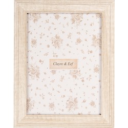 Clayre & Eef Fotolijst 15x20 cm Beige Houtproduct