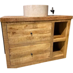Benoa Fayetteville 2 Drawer Mango Bathroom Cabinet 110 cm