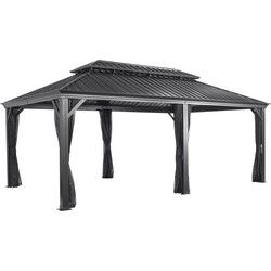 Sojag Paviljoen Pergola Messina 363x598x307 cm - Antraciet