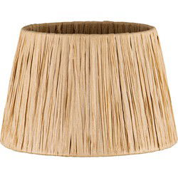 Raffia lampenkap - Conisch - beige - Boheemse stijl - ø20 x 13 cm - E27 fitting - Ontworpen voor tafellampen en Pendellamp - Ontworpen voor woonkamer en eetkamer
