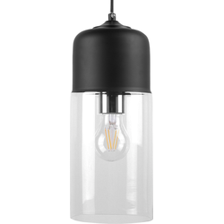 Beliani PURUS - Hanglamp-Zwart-Glas