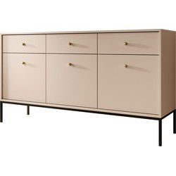 Meubella - Dressoir Moreno - Beige - 154 cm