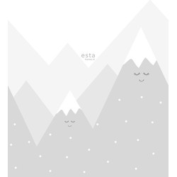 ESTAhome fotobehang bergen lichtgrijs - 200 x 279 cm - 158840