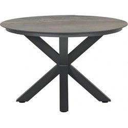 Lowland Tuintafel Rome Bronze dia. 120 cm