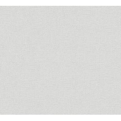 A.S. Création behang effen grijs en wit - 53 cm x 10,05 m - AS-378318