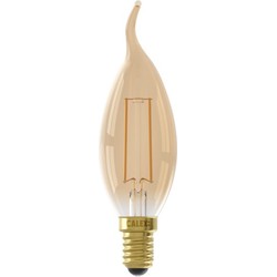 LED volglas Filament Tip-Kaarslamp 220-240V 3,5W 250lm E14 BXS35, Goud 2100K Dimbaar
