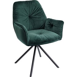 Kare Fauteuil Mila Groen