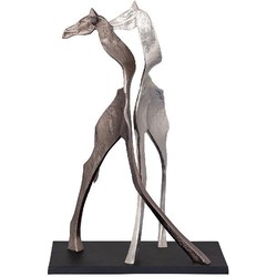 PTMD Deco Object Skye - 42x22x65 cm - Aluminium - Zwart