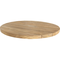 DKS tuintafel blad Lou rond teakhout dia 80 x 4 cm