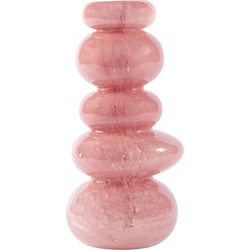 PTMD Rivo Ronde Vaas - H30 x Ø14,5 cm - Glas - Roze