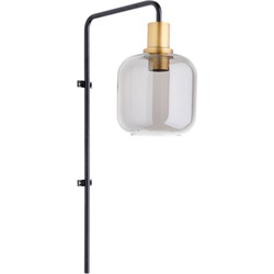 Light & Living - wandlamp - Lekar - brons - glas - kleurglas-lamp - E27 - 3122284
