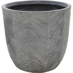 Iowa Egg Pot Washed Grey D32H31