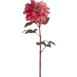 Kunstmatige roze en framboos dahlia steel H58