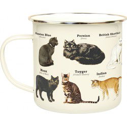 Gift Republic Katten - Emaille Mok