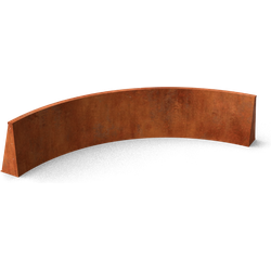 Fronta Keerwanden cortenstaal binnenbocht L150 x B150 x H20 cm