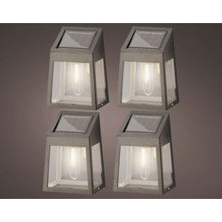 Solar wandlamp l6b9h13cm zwrt 4st Lumineo Solar Objects