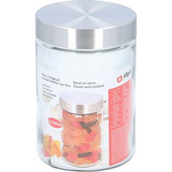 Alpina Voorraadpot - 1200 ml - glazen voorraadbus - 17 cm - Voorraadpot
