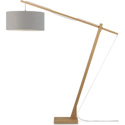 Vloerlamp Montblanc - Bamboe/Lichtgrijs - 175x60x207cm