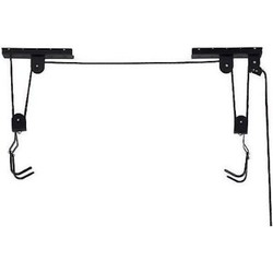 Decopatent® Fietslift ophangsysteem - Ophangen fiets aan plafond - Fietstakel - Fietshaak - Dubbele Fietsophangsysteem met Katrol