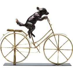 Kare Decofiguur Hond met fiets