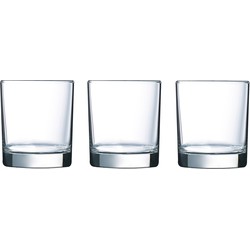 18x Stuks drinkglazen/waterglazen 300 ml - Drinkglazen