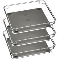 5Five Keuken lade organizer bakje - 3x - Tidy Smart - 16 x 23 x 4,5 cm - Bestekbakken