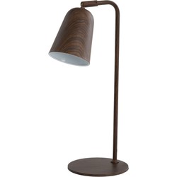 Light & Living - tafellamp - Salomo - bruin - metaal - bureaulamp - E27 - 1819352
