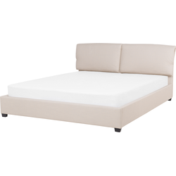 Beliani BELFORT - Tweepersoonsbed-Beige-Polyester