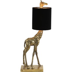 Tafellamp Giraffe - Goud/Zwart - 26x16x61cm