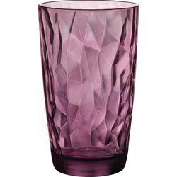 Bormioli Rocco Diamond Longdrinkglas - 47 cl - Paars - Set-6