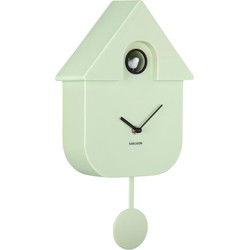 Wandklok Modern Cuckoo - Zachtgroen - 8.5x21.5x41cm