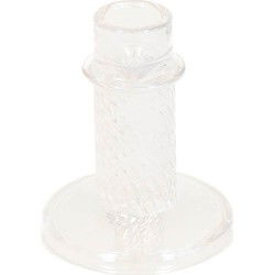 Candle holder - Glass - Rainbow Color - 8x10cm