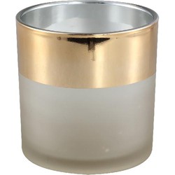 PTMD Windlicht Genoa - 15x15x15 cm - Glas - Goud