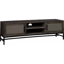 Tower living Carini TV stand black 2 drs. 160x40x50