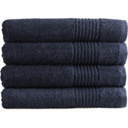 PHLOX Handdoeken Set 70x140 cm - 4 stuks - 600 g/m2 Zacht Katoen - Supreme Collectie - Navy