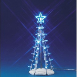 Lighted silhouette tree (blue) m - LEMAX