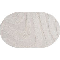 Badmat Beau - Creme Ovaal 60 x 100 cm