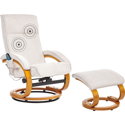 Beliani HERO - Massagestoel-Beige-Polyester